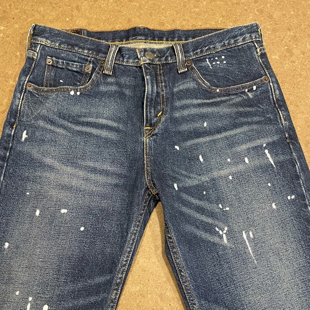 Levi Strauss 511 paint splatter jeans - Picture 2 of 3